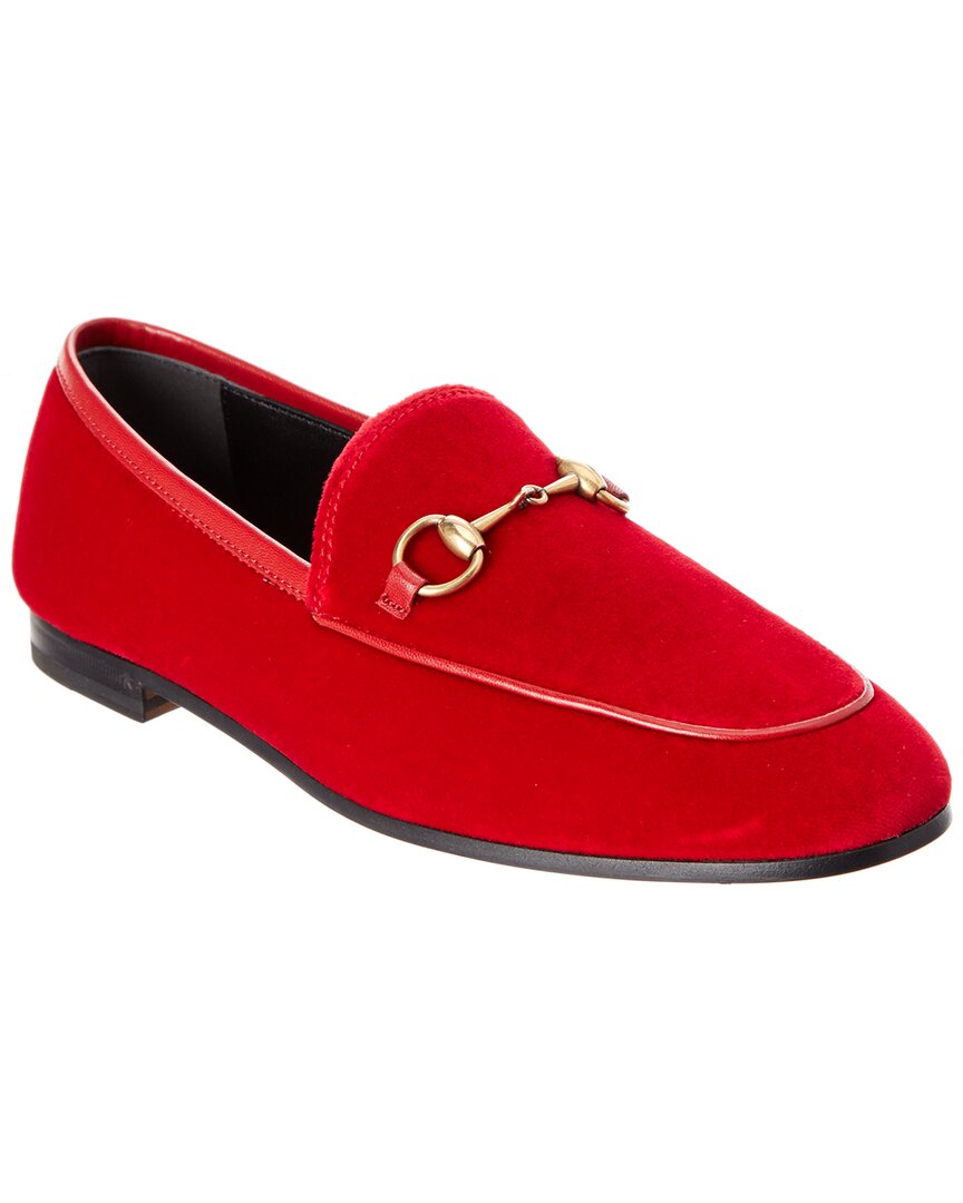 GUCCI GUCCI JORDAAN VELVET LOAFER
