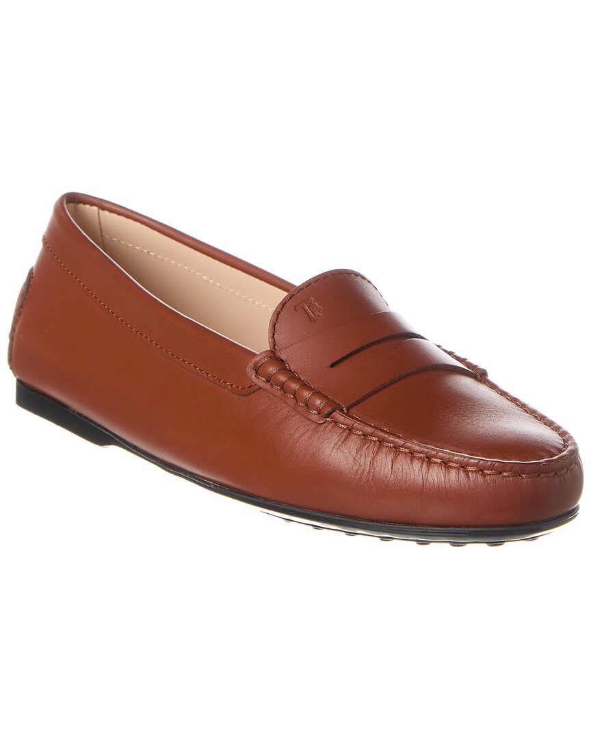 TOD'S TOD’S LOGO LEATHER LOAFER