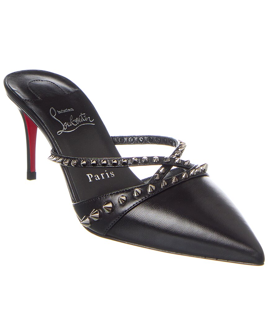 Christian Louboutin Tatoosh 70 Studded Leather Mules In Black