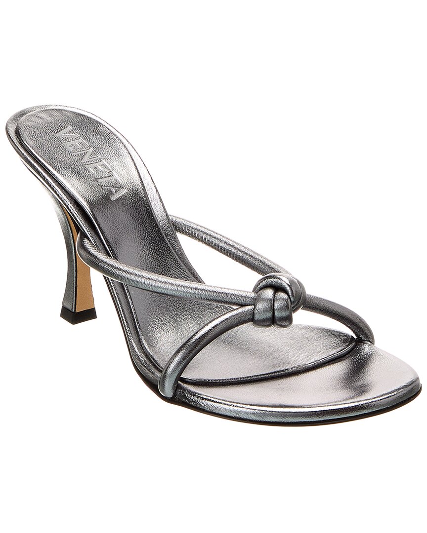 Bottega Veneta Blink Sandals In Silver