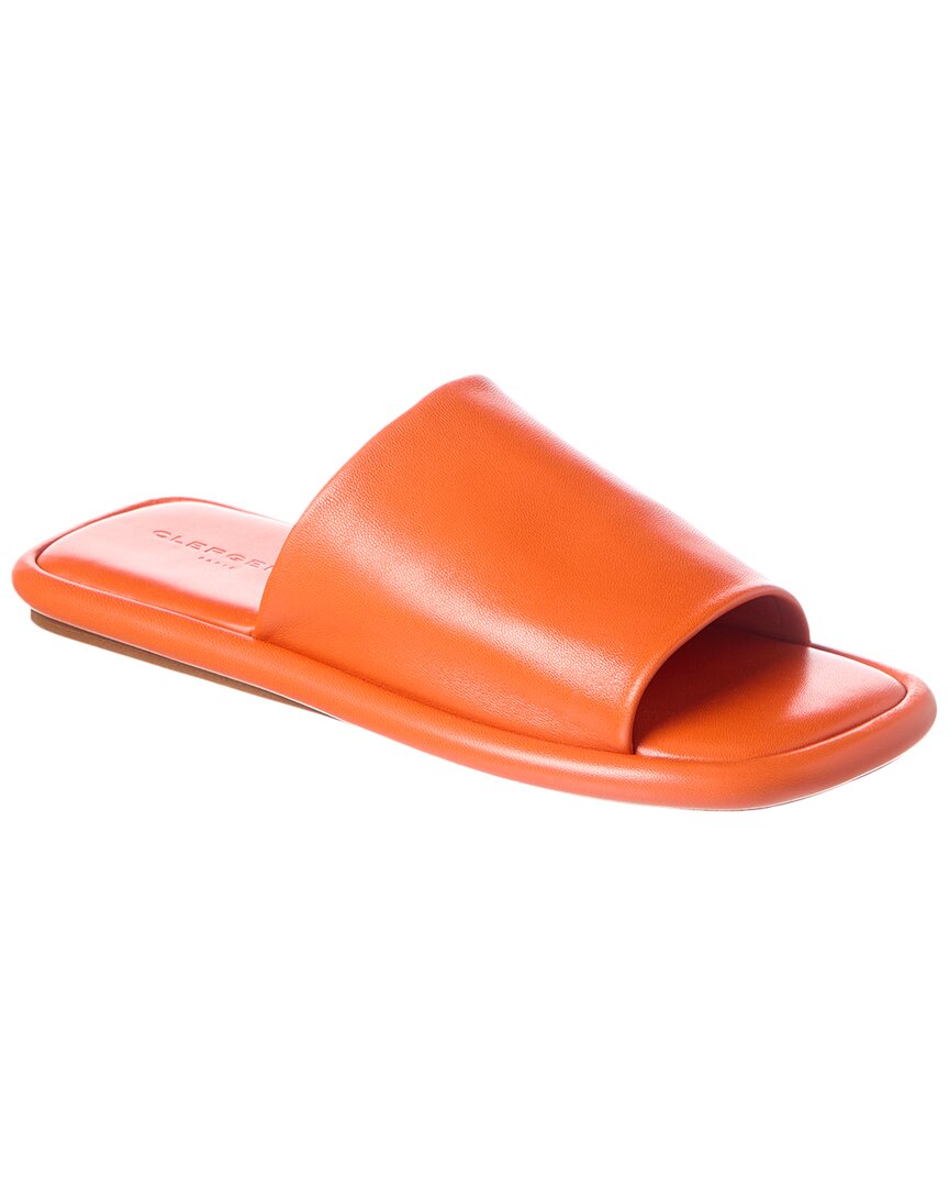Clergerie Woman Sandals Ocher Size 5 Soft Leather In Orange