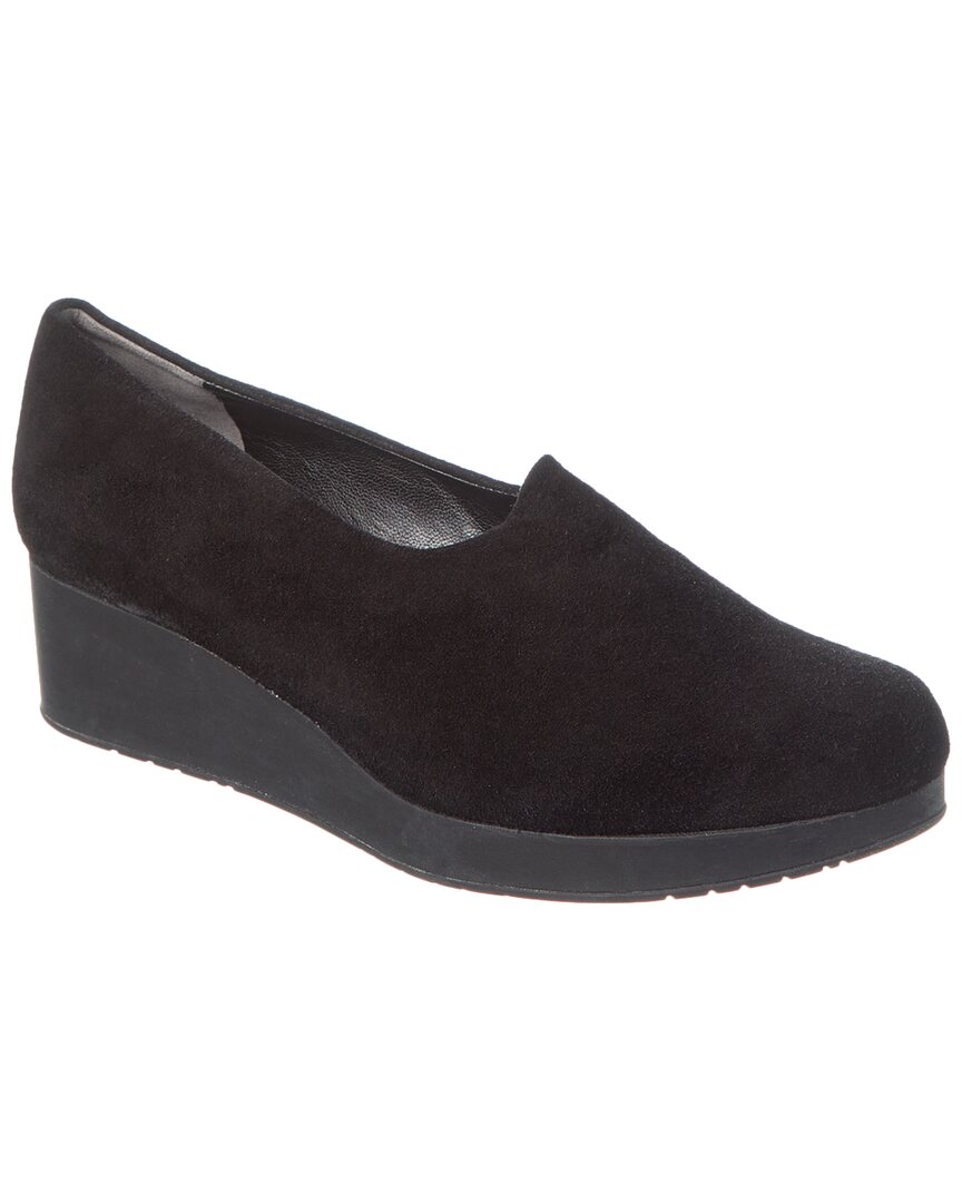 Clergerie Nalol Suede Platform Loafer In Black
