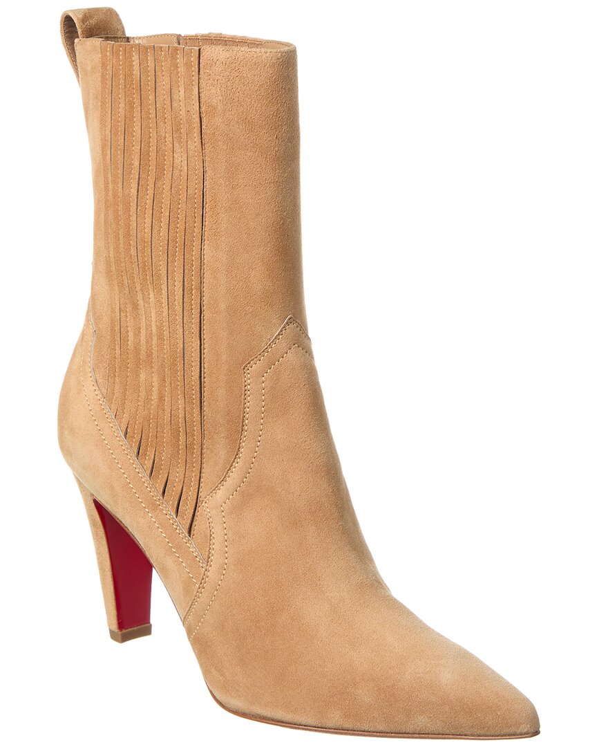 CHRISTIAN LOUBOUTIN CHRISTIAN LOUBOUTIN SANTIGAG 85 SUEDE BOOTIE