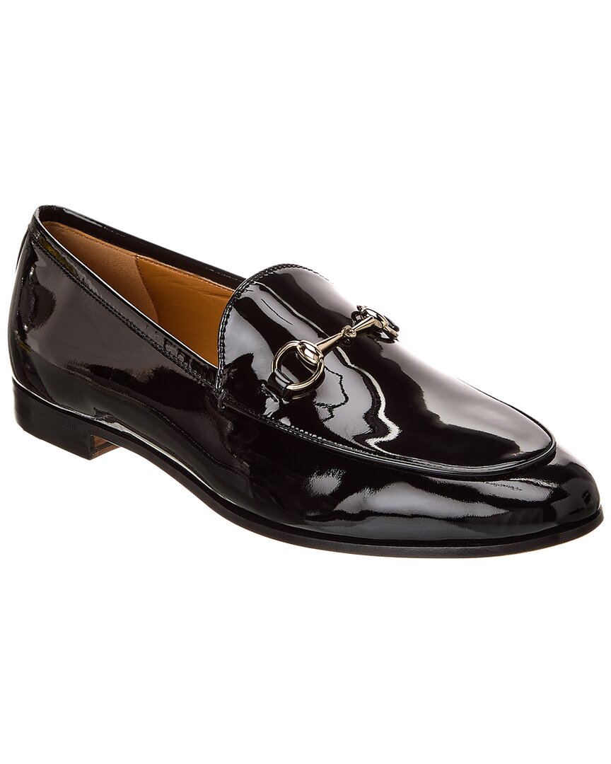 Gucci Jordaan Patent Loafer In Black