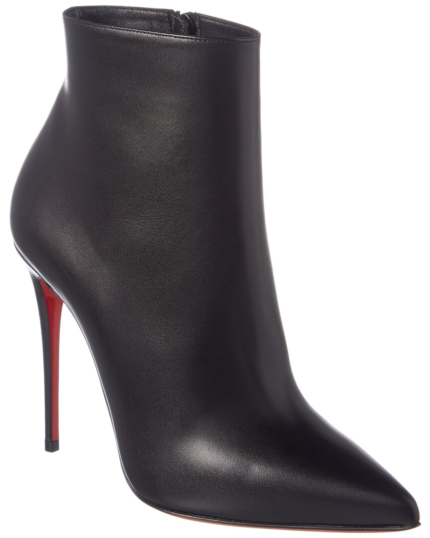Christian Louboutin So Kate 100 Leather Bootie In Black
