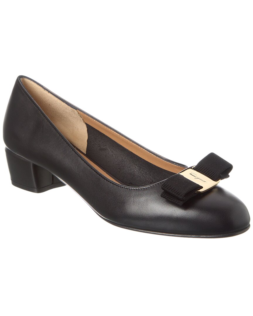 Ferragamo Bow-tie High Heels In Black