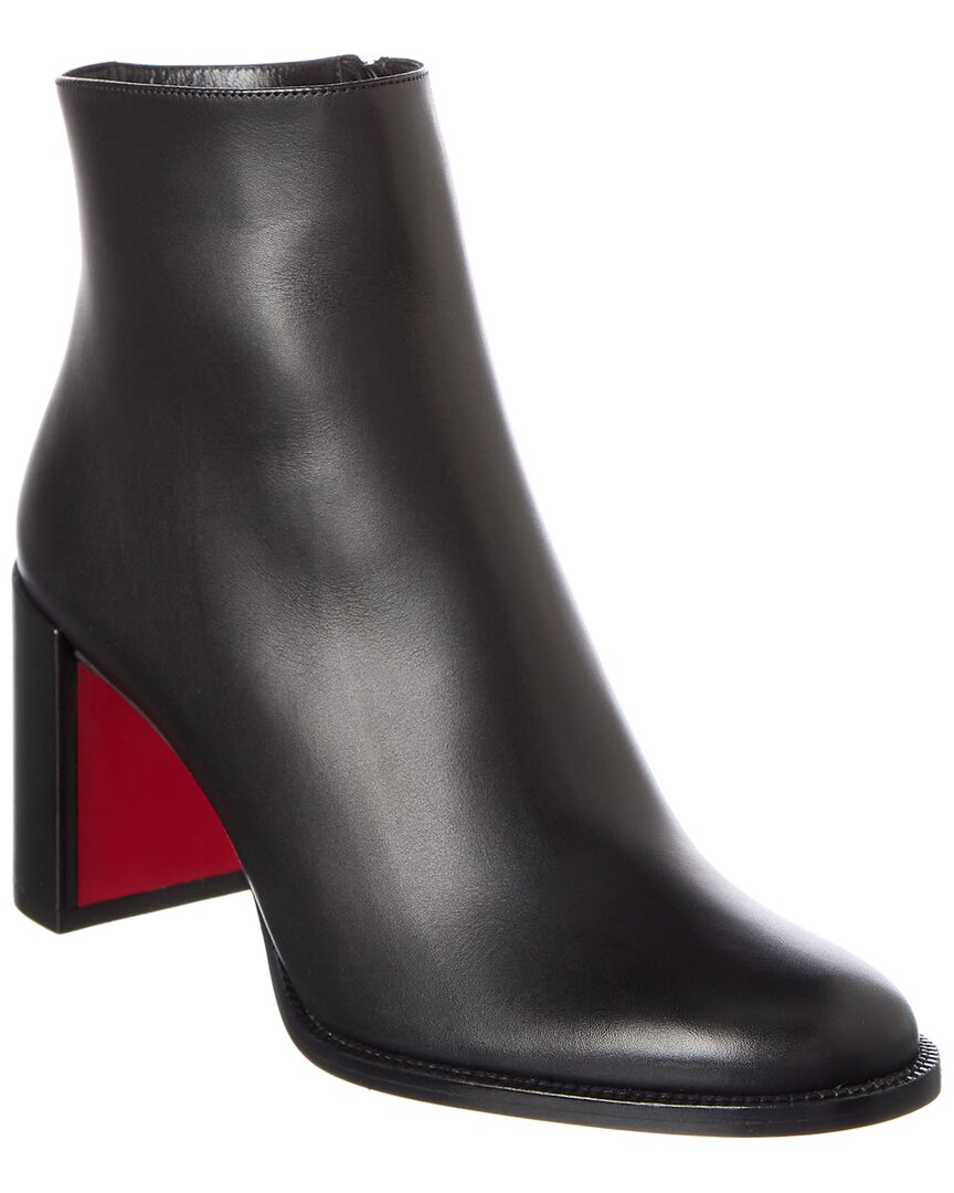 Christian Louboutin Adoxa 70 Leather Bootie In Black