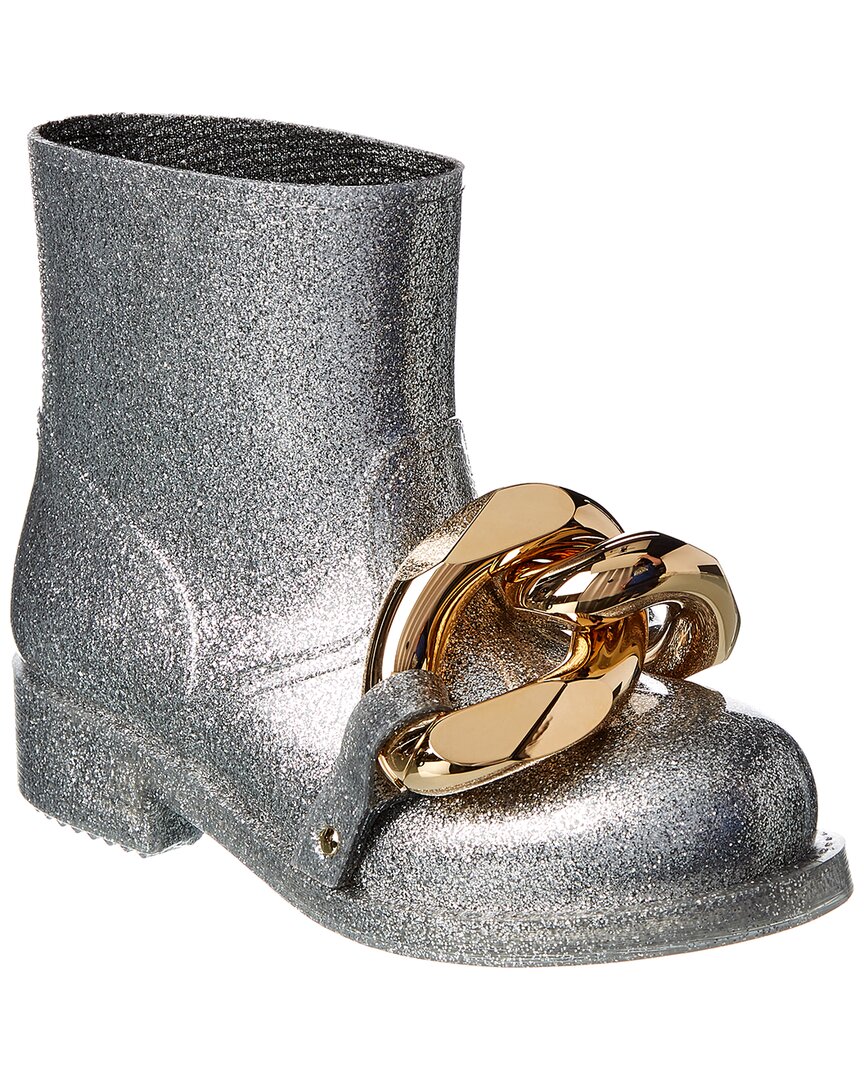 Jw Anderson Chain Rubber Boot In Silver | ModeSens