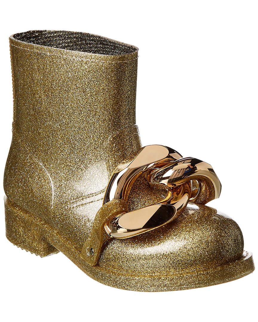 Jw Anderson Chain Rubber Boot In Gold