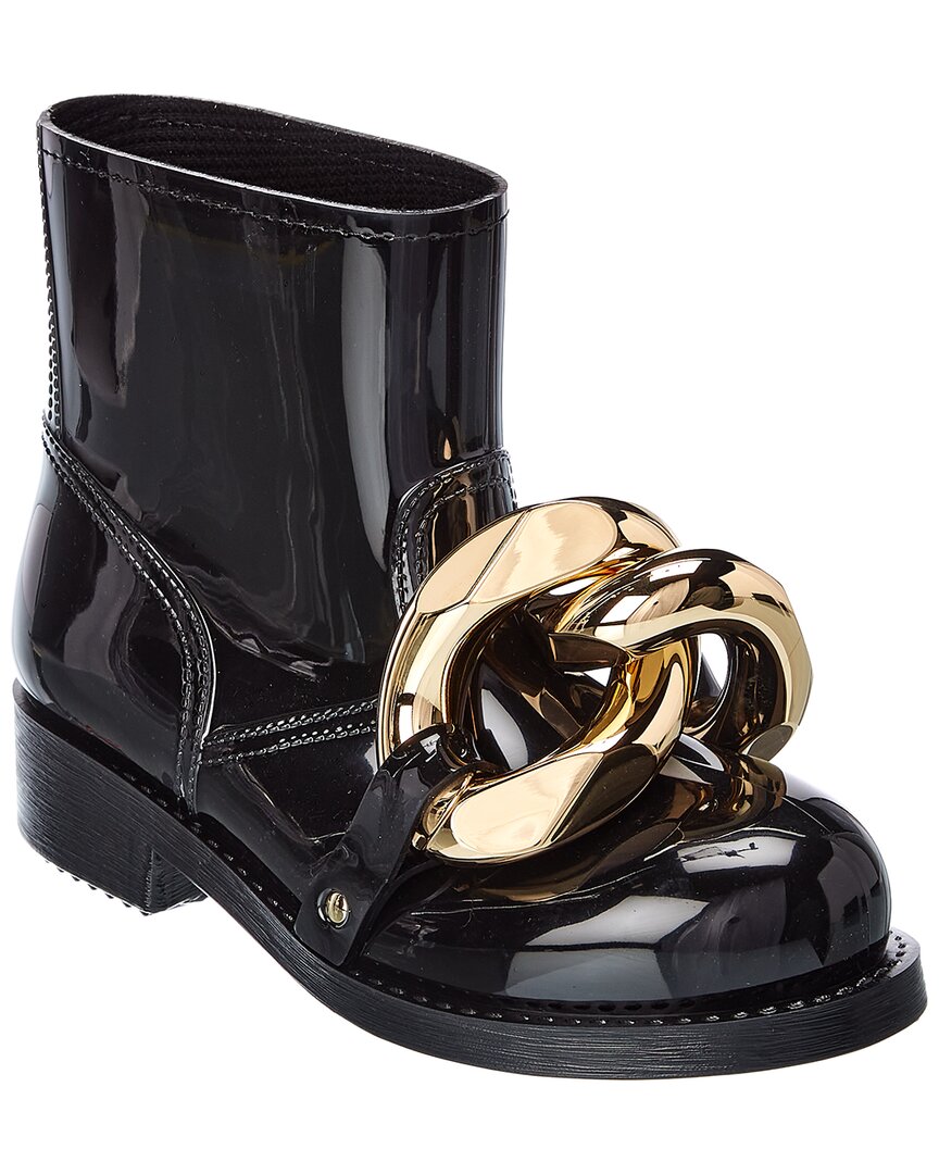 Jw Anderson Chain Rubber Boot In Black