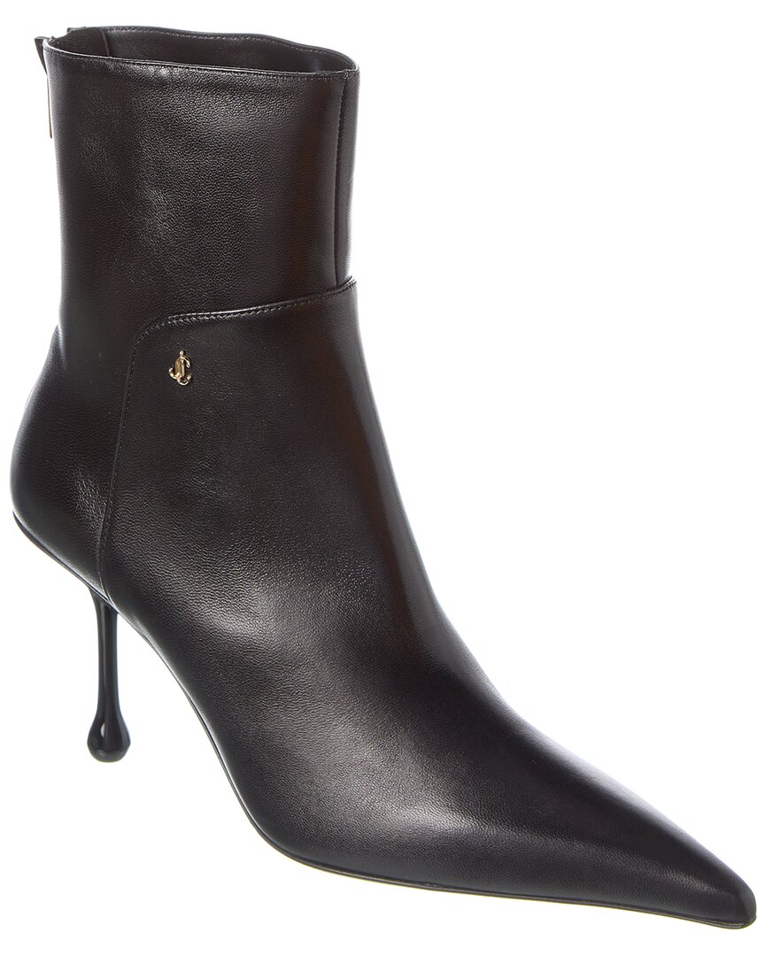 JIMMY CHOO JIMMY CHOO CYCAS AB 80 LEATHER BOOTIE
