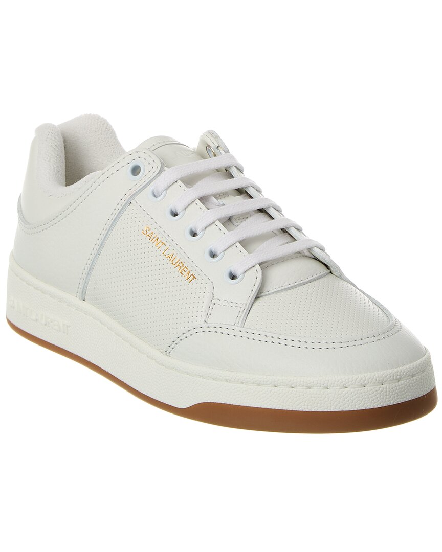 Saint Laurent Low Top Sneakers In White