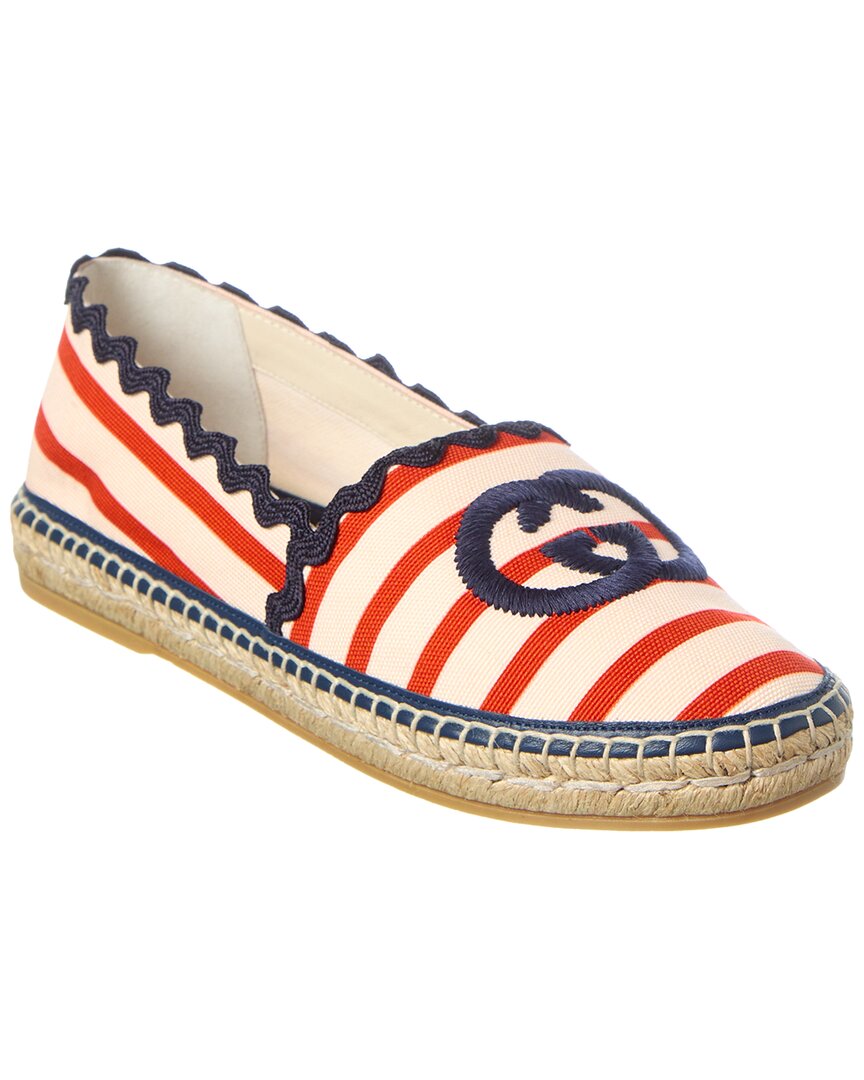 GUCCI GUCCI INTERLOCKING G CANVAS ESPADRILLE
