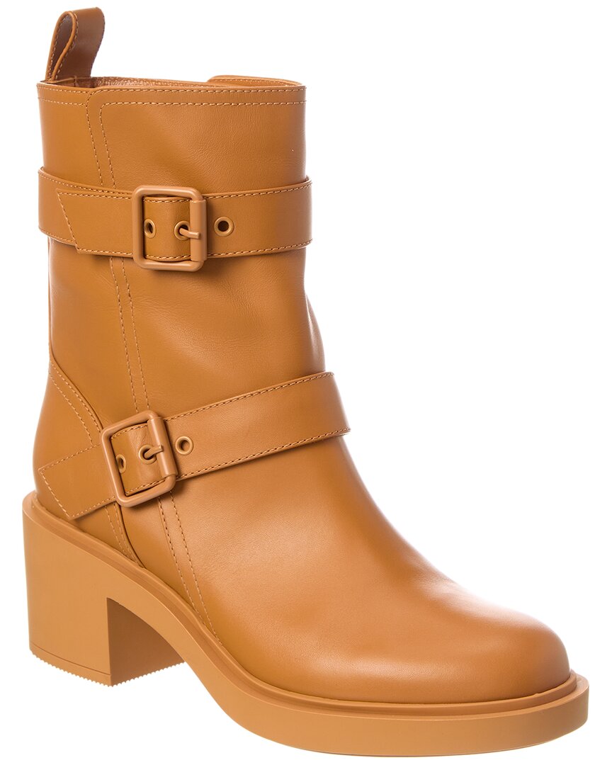 Gianvito Rossi Ryder 45 Leather Boot In Brown