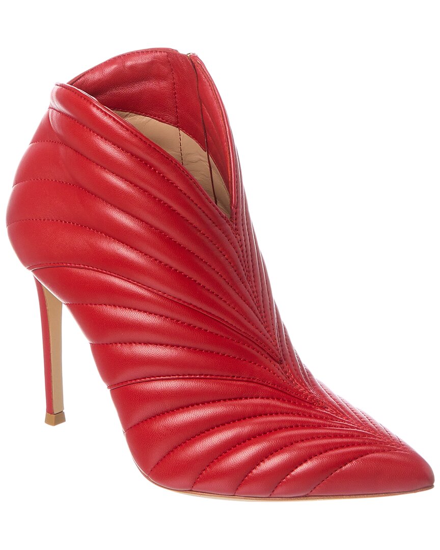 Gianvito Rossi Woman Ankle Boots Red Size 12 Leather In Red