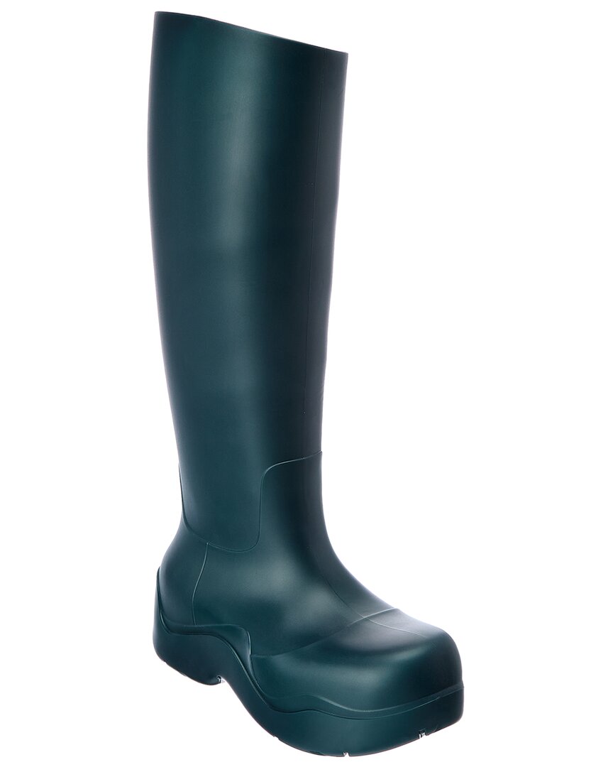 Bottega Veneta Puddle Rubber Knee-high Boots In Green