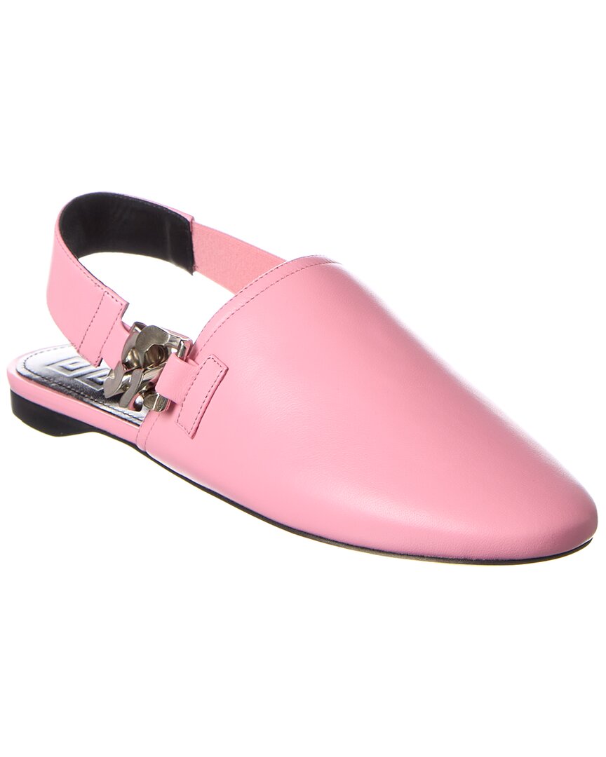 Shop Givenchy G Chain Leather Mule In Pink