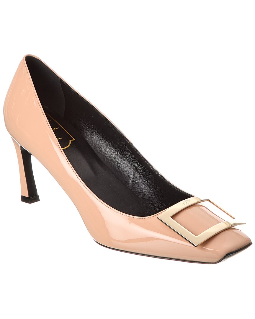 Roger Vivier Trompette 70 Calf Leather Pumps In Green