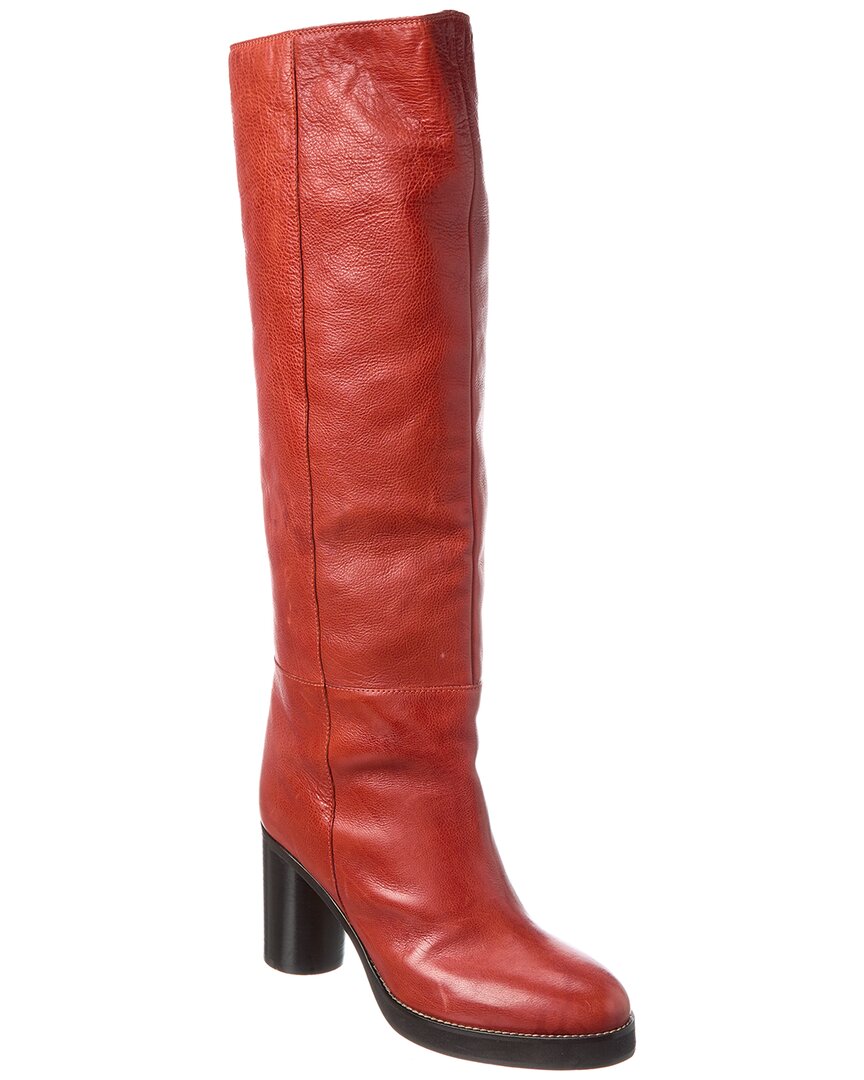 Isabel Marant Woman Knee Boots Brick Red Size 6 Calfskin In Brown