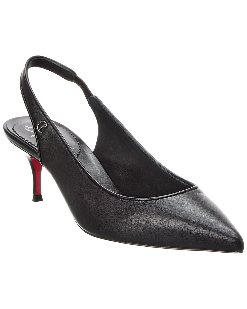 Christian Louboutin 55mm Sporty Kate Nappa Slingback Pumps In Black