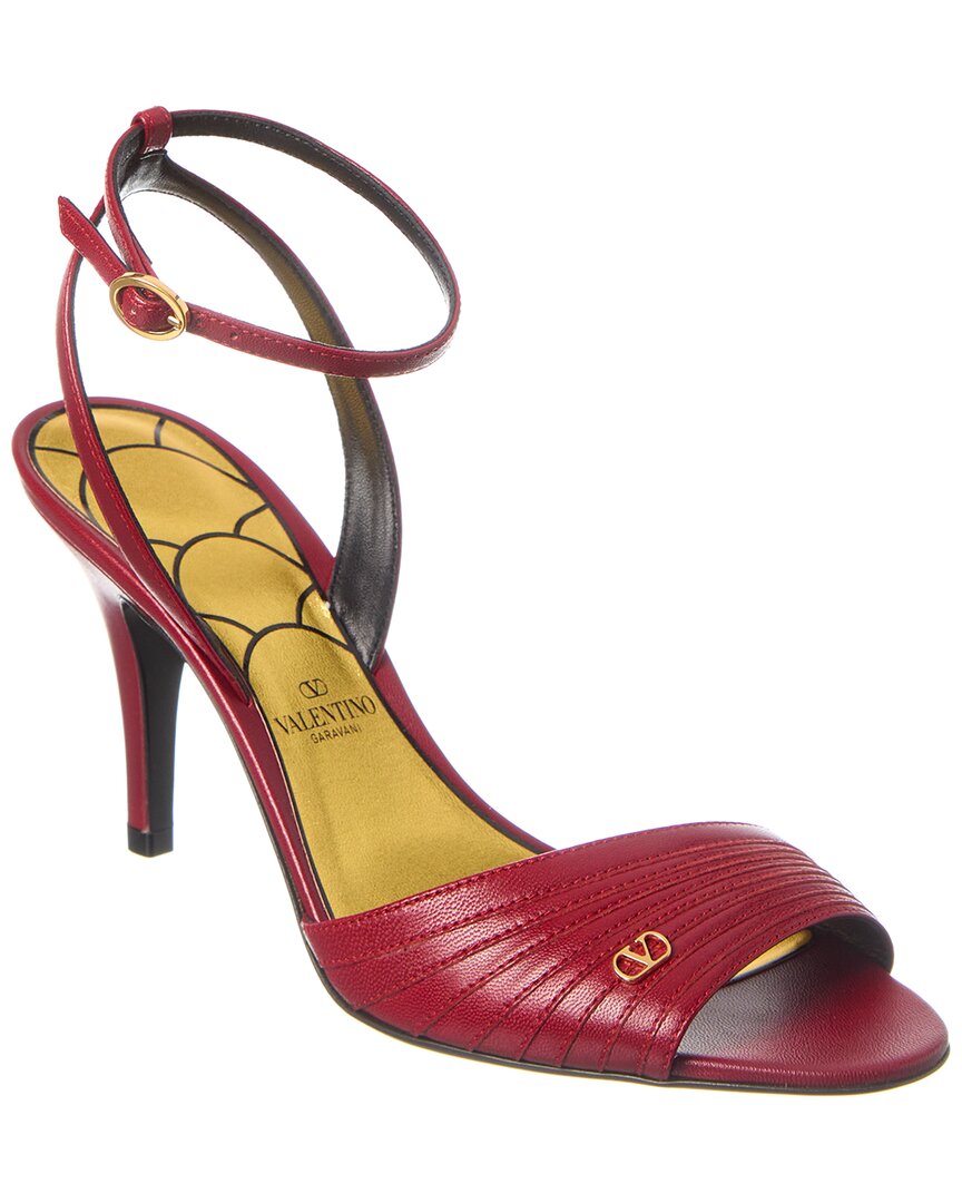 Valentino Ladycrush Stiletto Heel Sandal T85 In Red