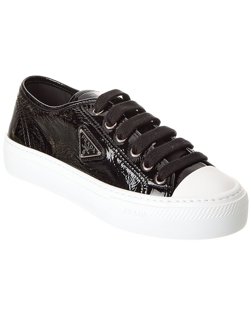 PRADA PRADA LOGO PATENT SNEAKER