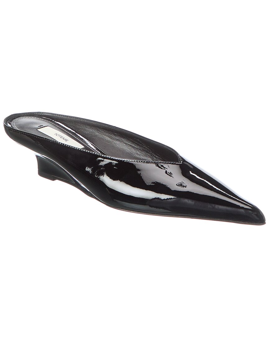 Totême 35mm Patent-leather Mules In Black