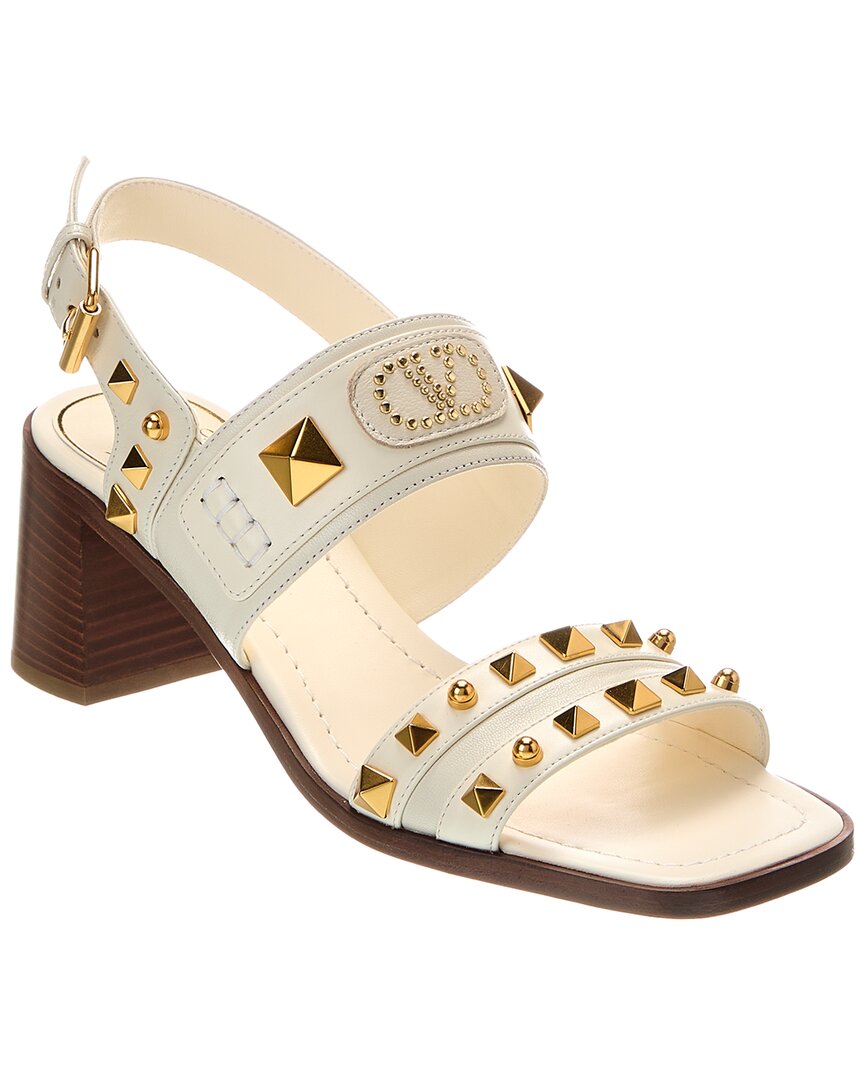 VALENTINO GARAVANI VALENTINO VLOGO ROCKSTUD 60 LEATHER SANDAL