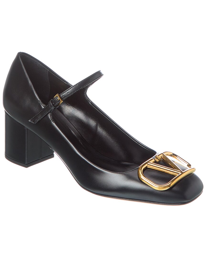 VALENTINO GARAVANI VALENTINO VLOGO 60 SIGNATURE LEATHER PUMP
