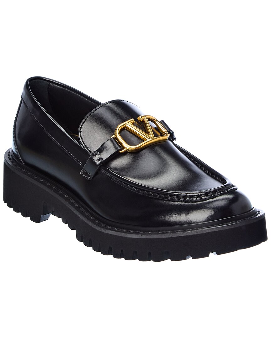 Valentino Rockstud Caged Rubber Sandal In Black
