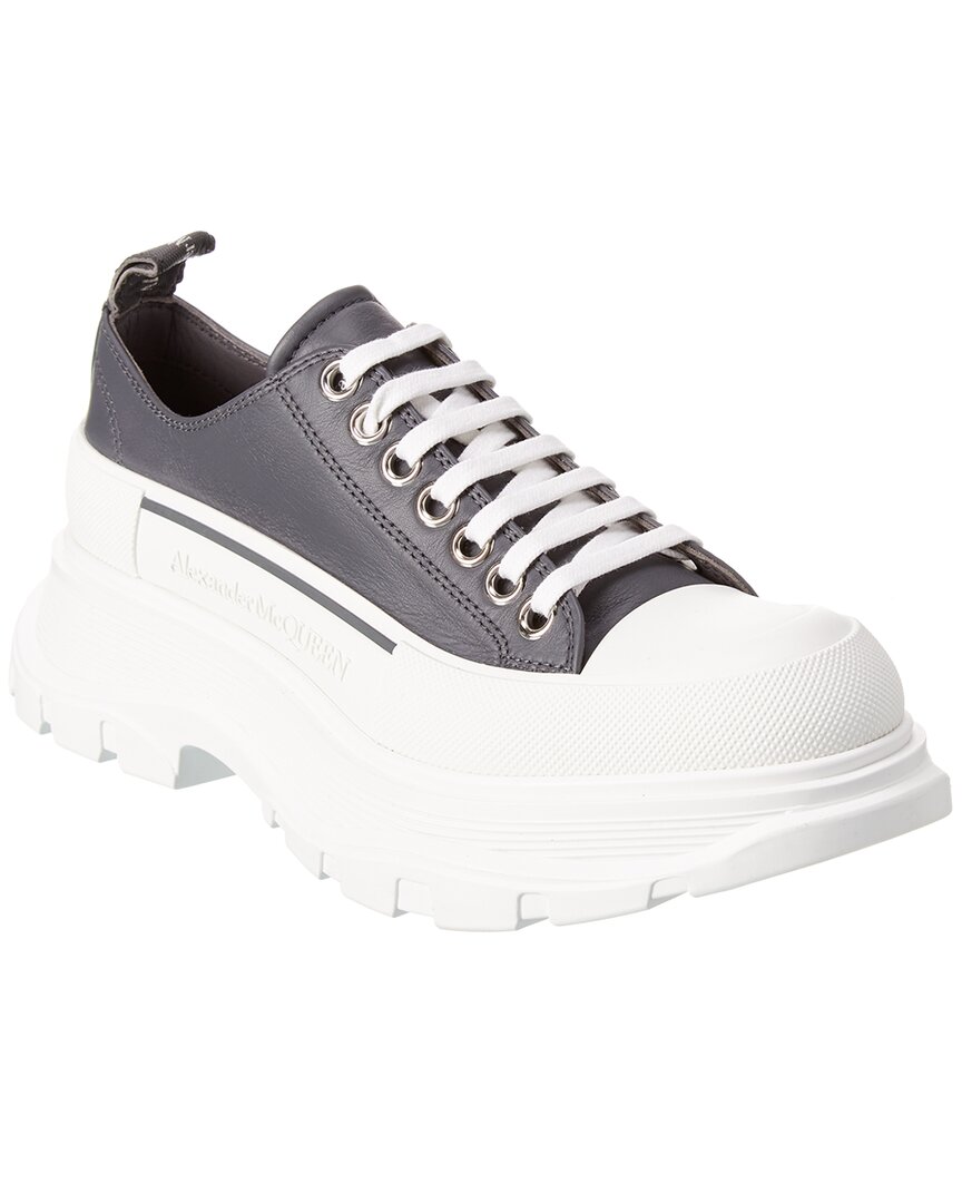 Alexander Mcqueen Tread Slick Canvas Sneaker In Grey