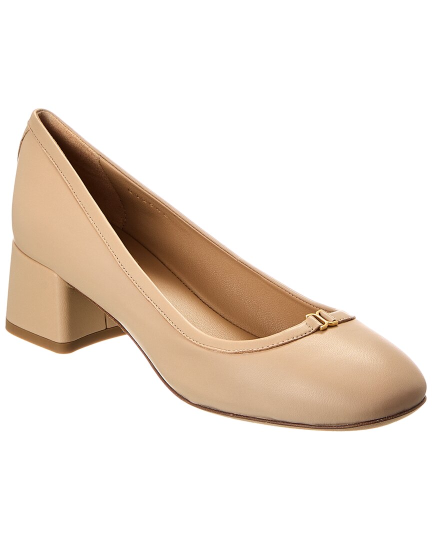 Chloé Woman Pumps Blush Size 7 Leather In Beige