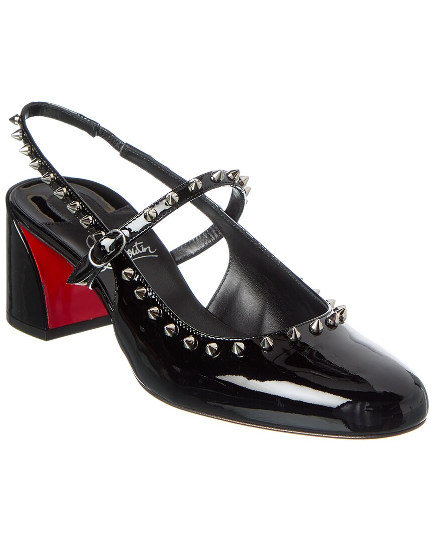 ★CHRISTIAN LOUBOUTIN★JANISPIKES パンプス Janispikes - 55 mm Mary Janes - Patent leather - Black