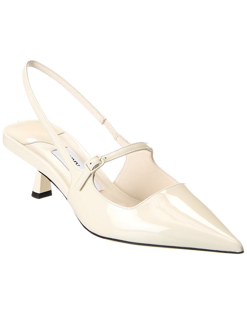 Shop Jimmy Choo Didi 45 Patent Slingback Pump In White