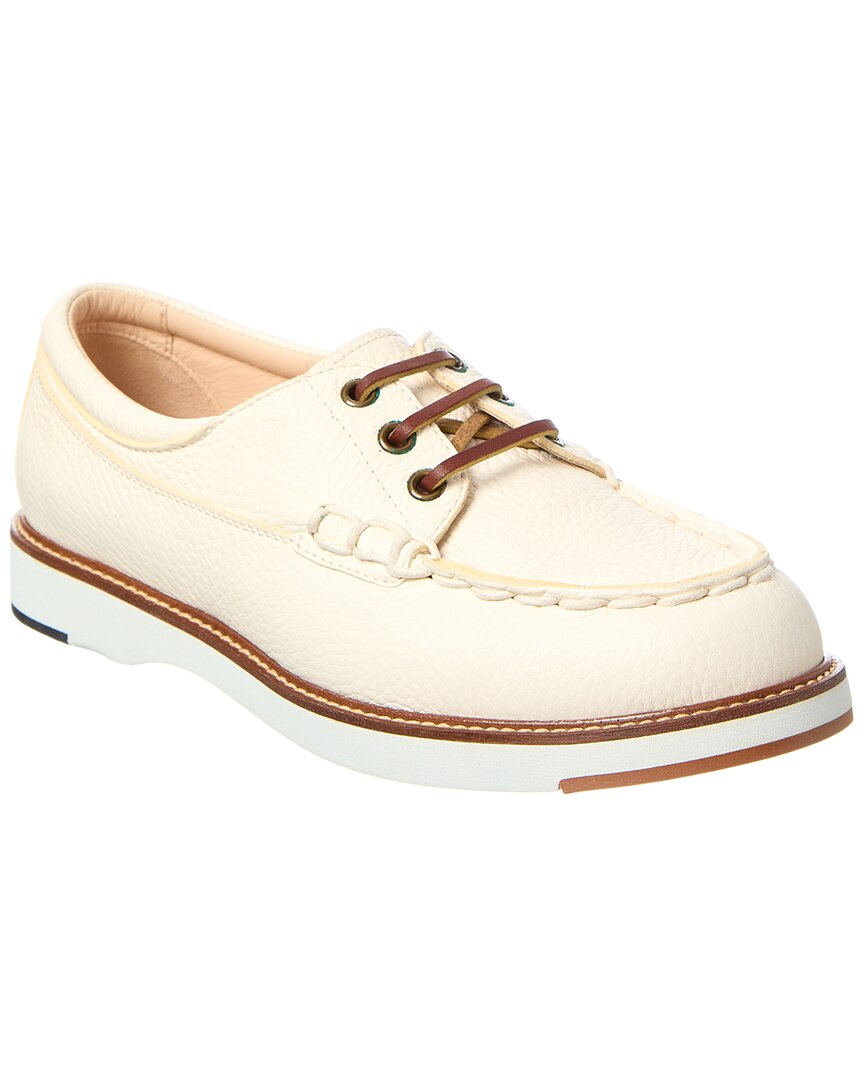 Shop Tod's Gomma Leather Boat Shoe