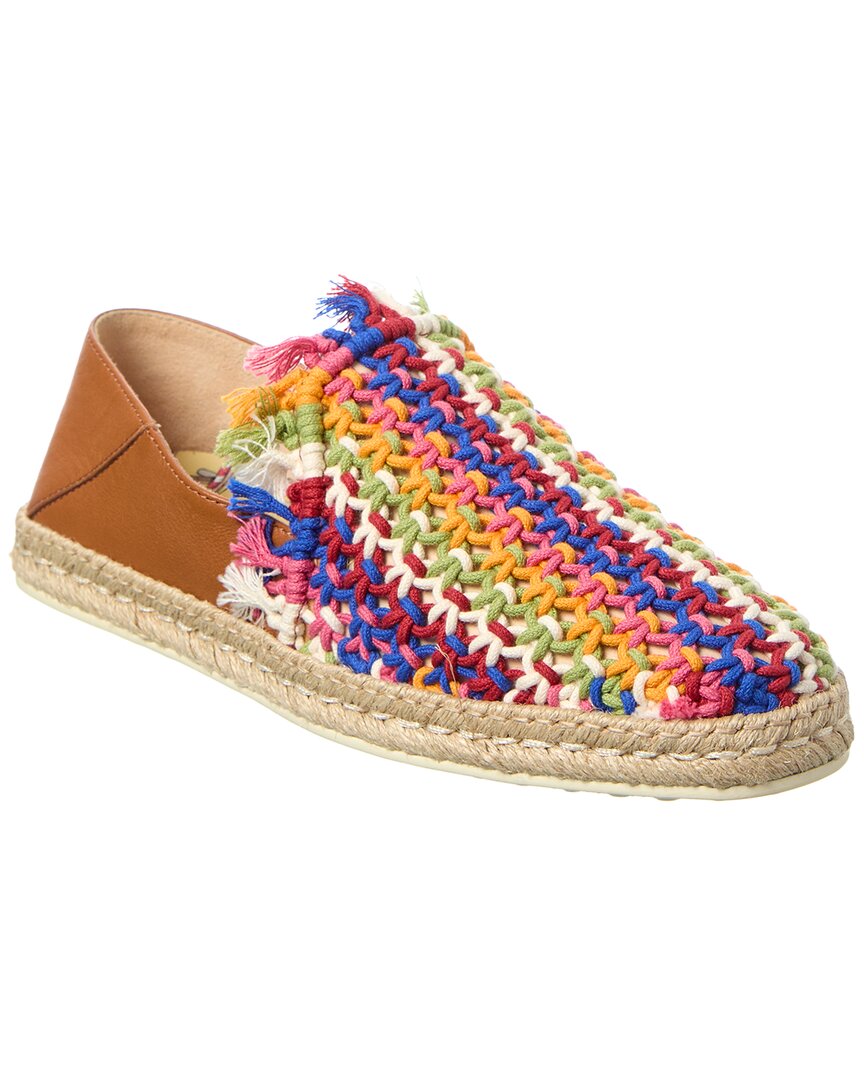 Tod's Gomma Leather Espadrille