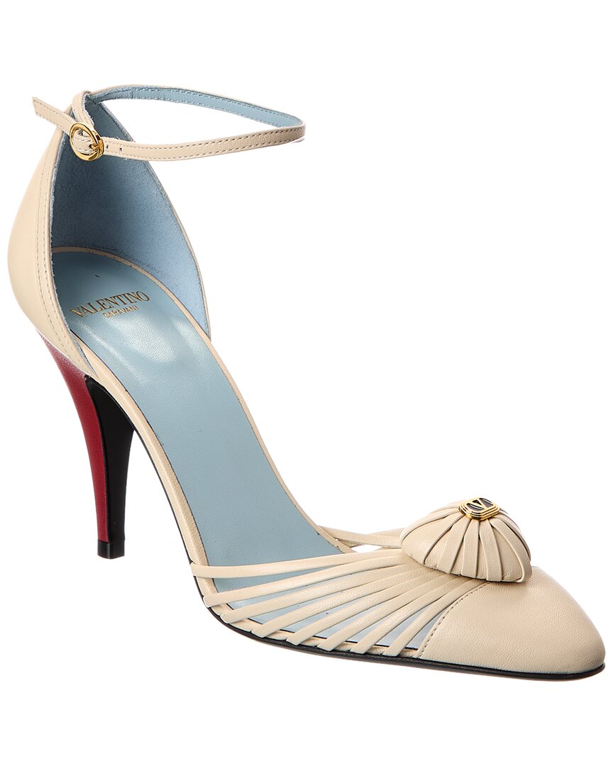 Valentino Garavani Valentino Royal Heart 90 Leather Pump In Multi