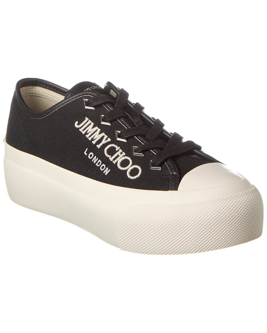 Jimmy Choo Palma Maxi Canvas Platform Sneakers