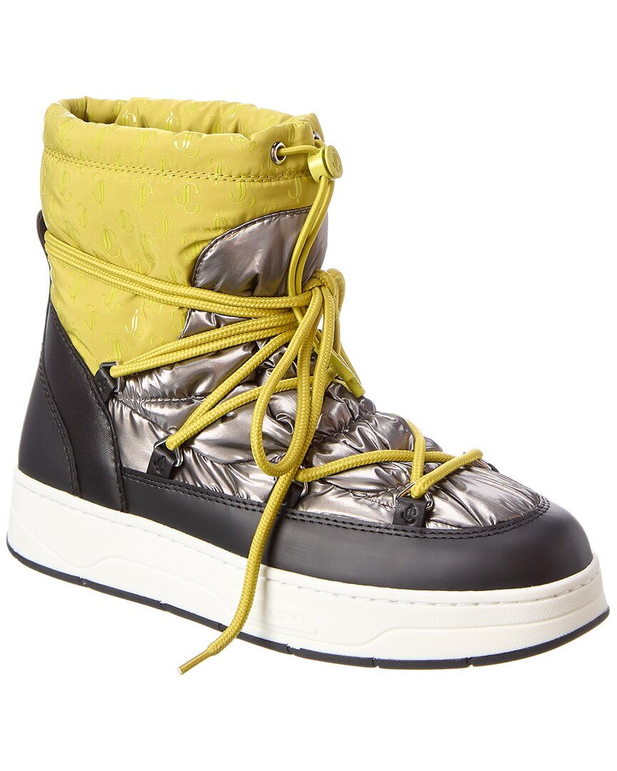 JIMMY CHOO JIMMY CHOO WANAKA NYLON & LEATHER BOOT