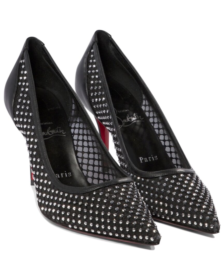 Christian Louboutin Apostropha 80 Crystal-embellished Mesh Pumps
