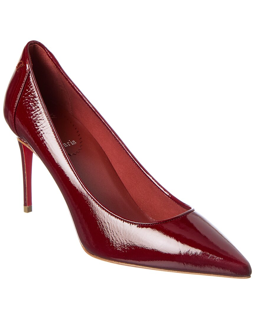 Christian Louboutin Sporty Kate 85 Patent Leather Pumps In Red