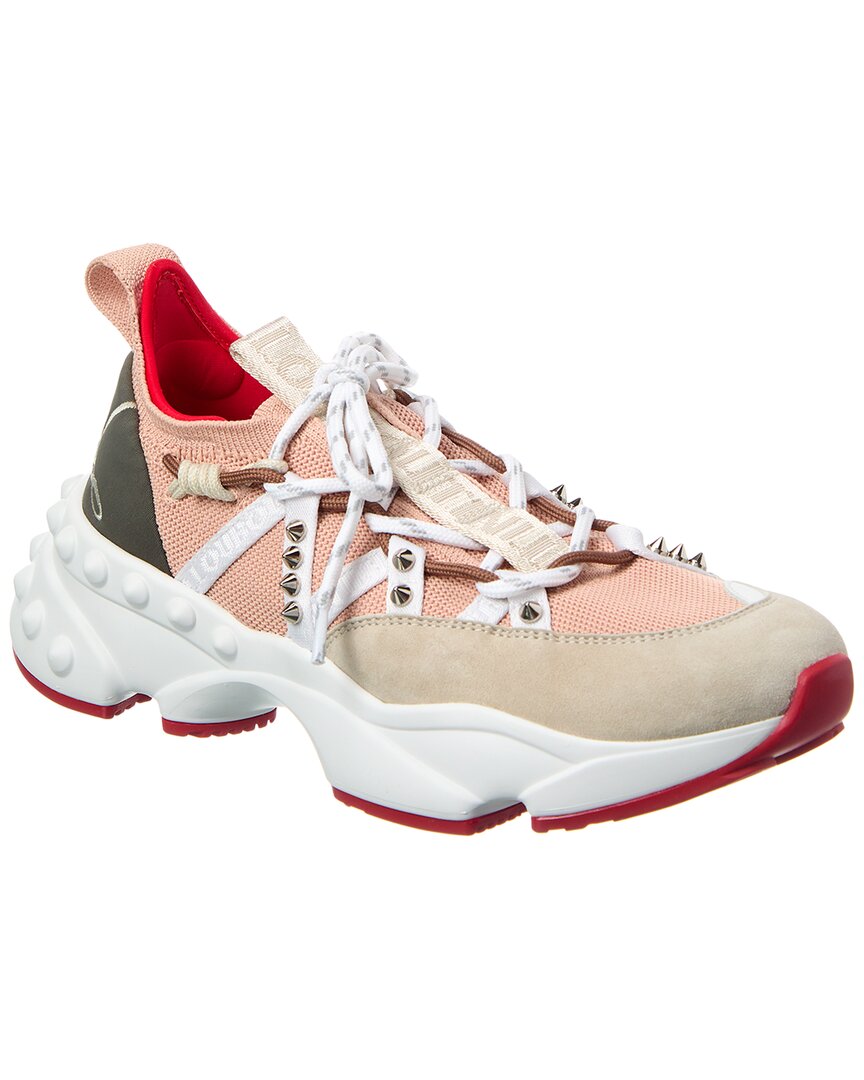 Christian Louboutin Trailnrun Suede & Mesh Sneaker