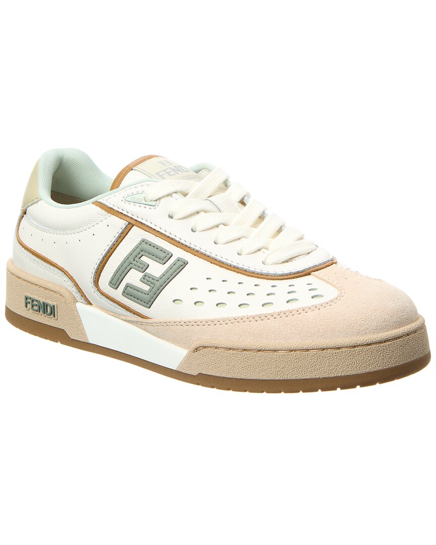 Fendi Dnu Inv  Match Leather & Suede Sneaker