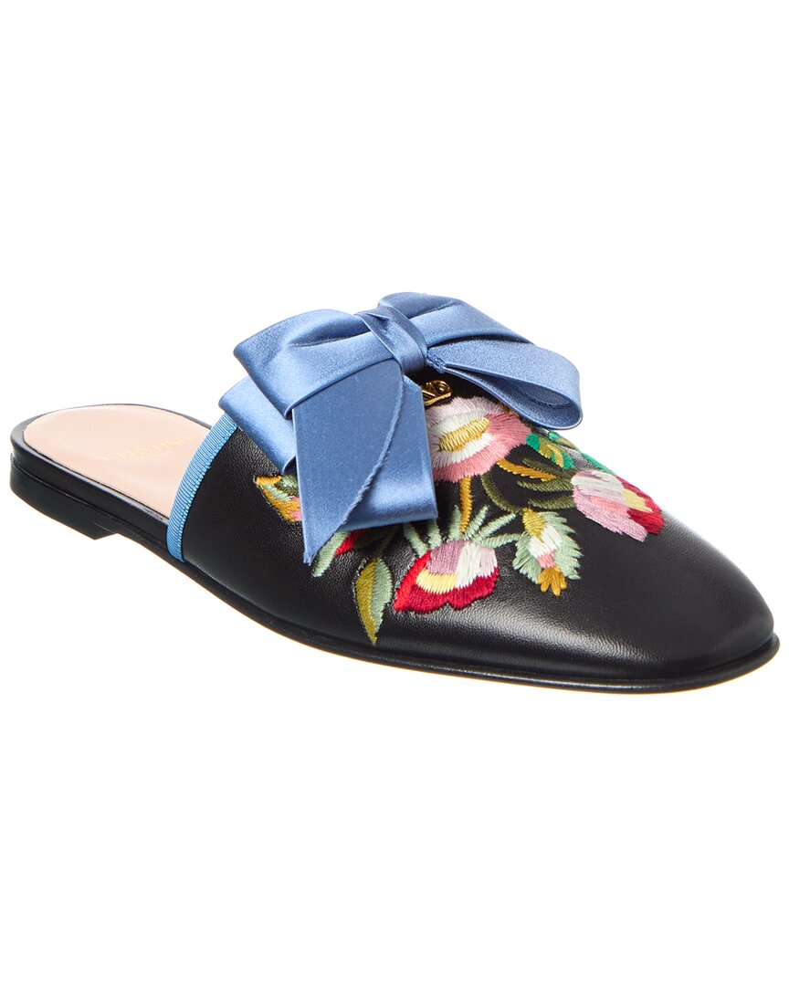 Valentino Black Beauregard Slip-on Loafers