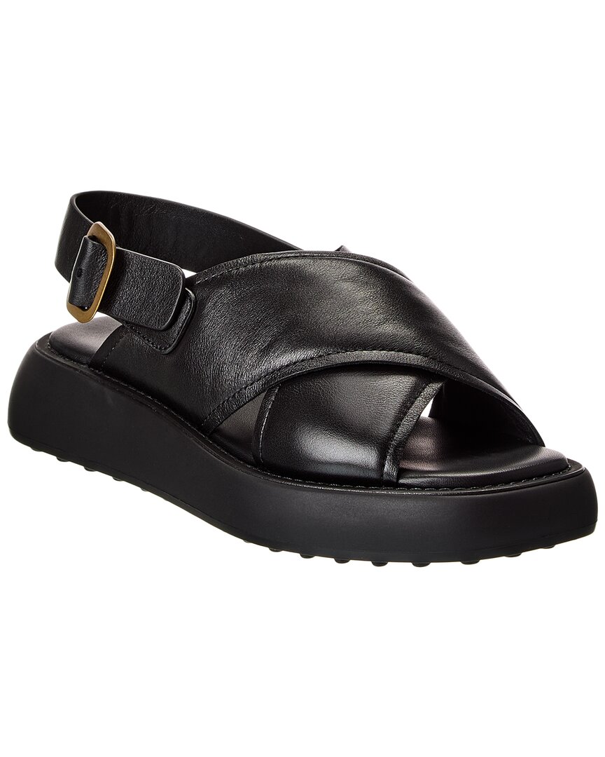 Tod's Logo Leather Sandal