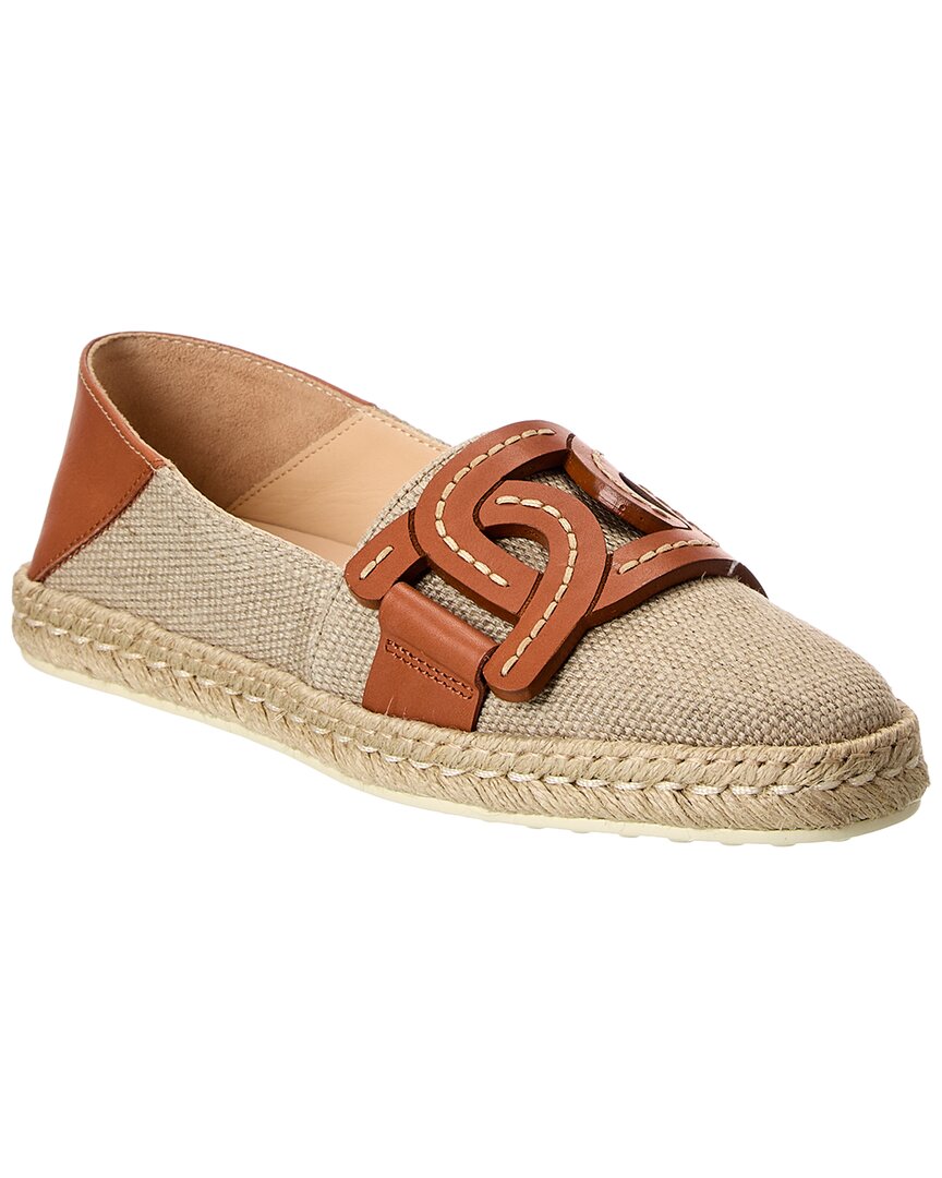 Tod's Logo Leather Loafer