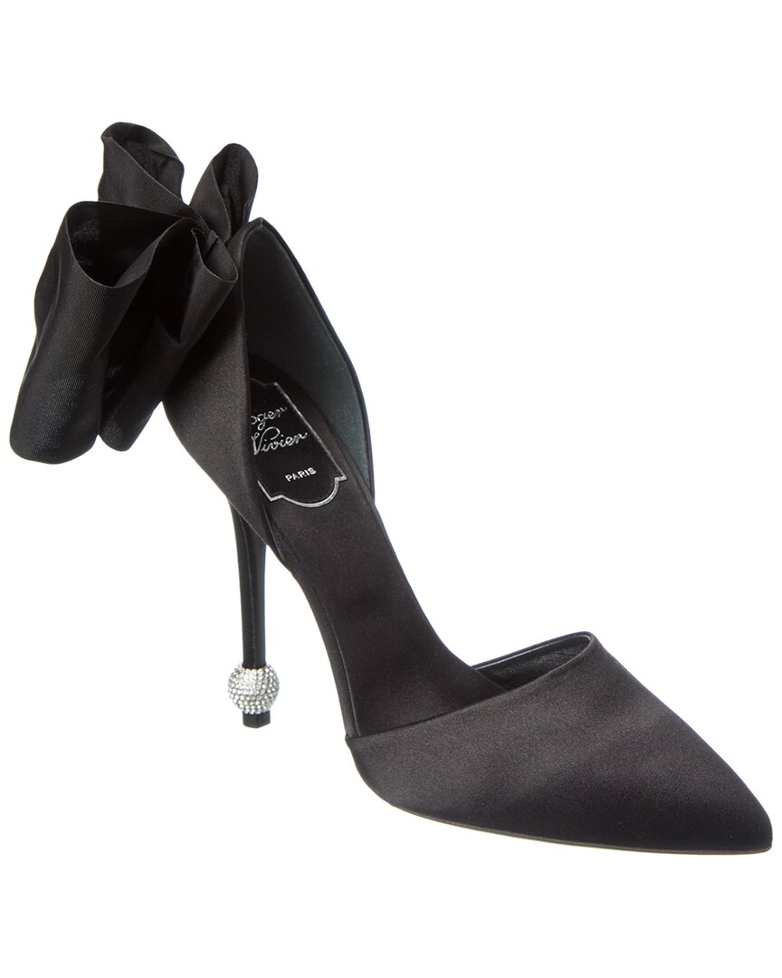 Roger Vivier D'orsay Papillon Satin Pump