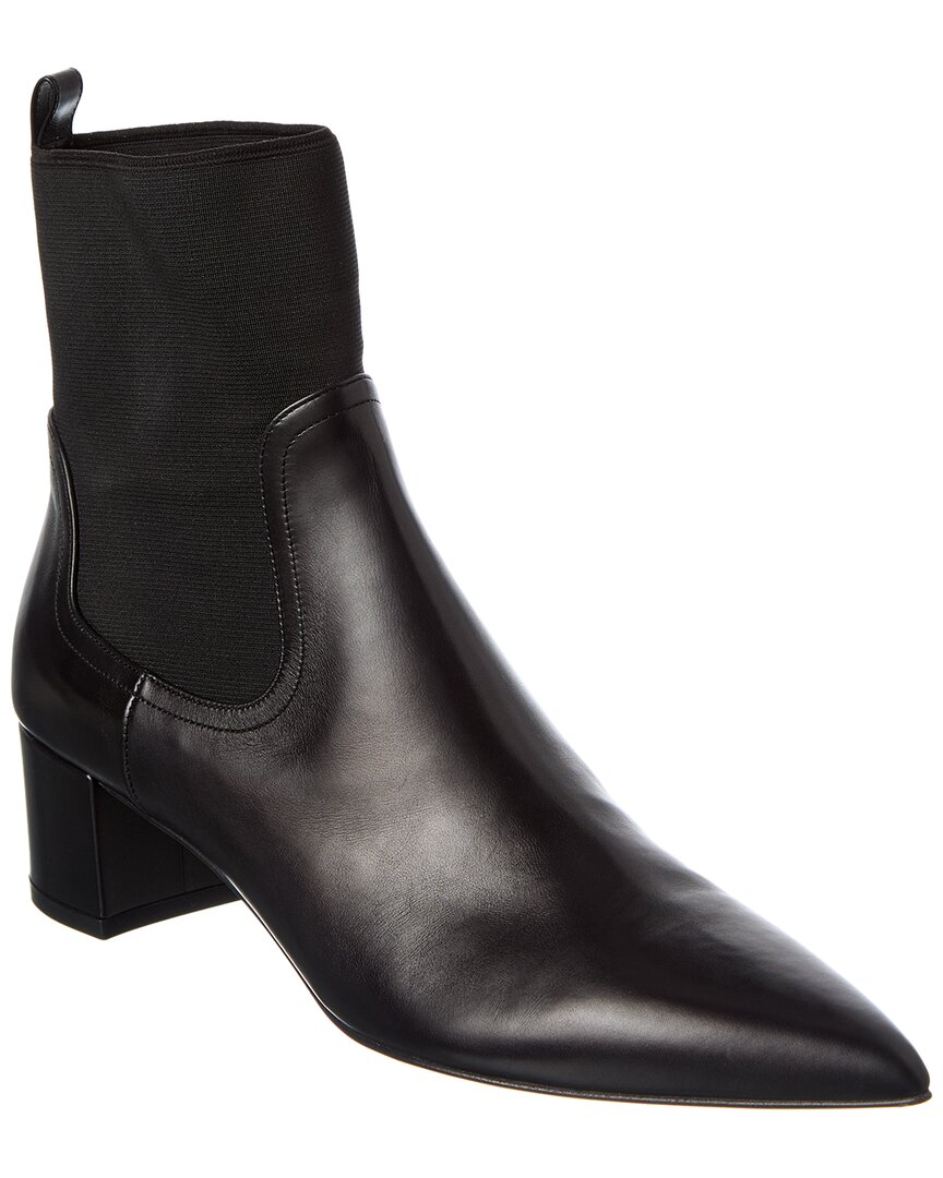 Gianvito Rossi 45 Leather Boot In Black