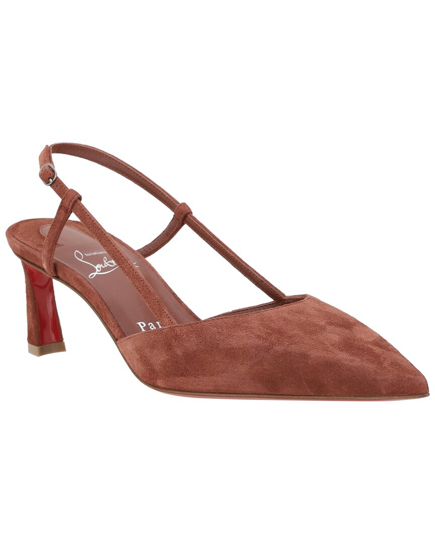 Christian Louboutin Condoroline 55 Suede Slingback Pump