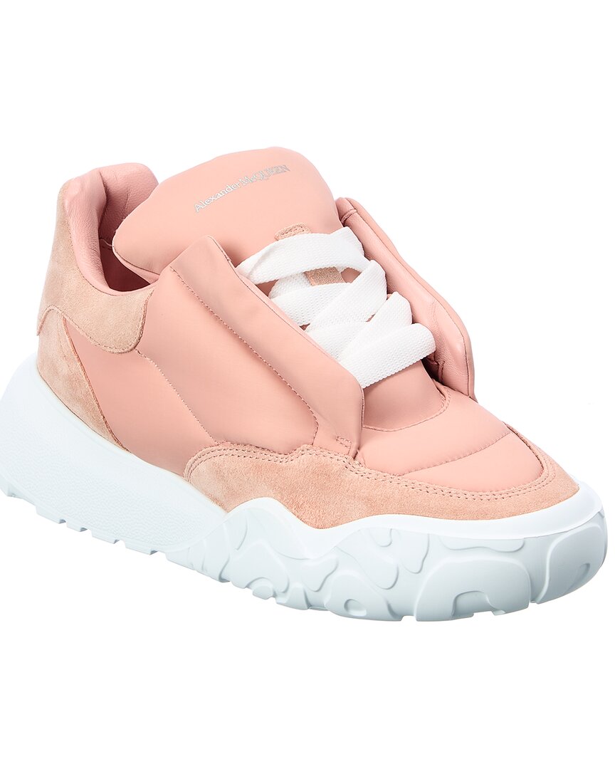 Alexander Mcqueen Puffy Leather & Suede Sneaker In Pink